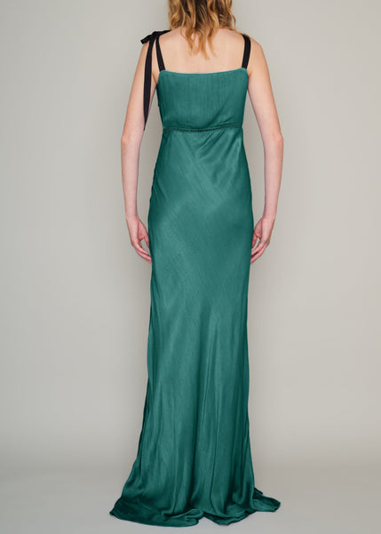 CLERKENWELL RIBBON TIE-SHOULDER GOWN