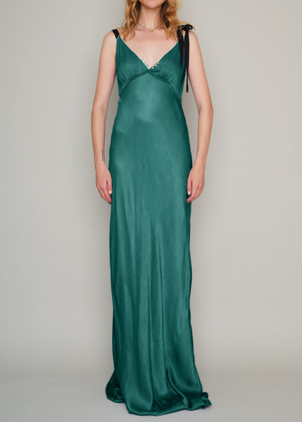 CLERKENWELL RIBBON TIE-SHOULDER GOWN