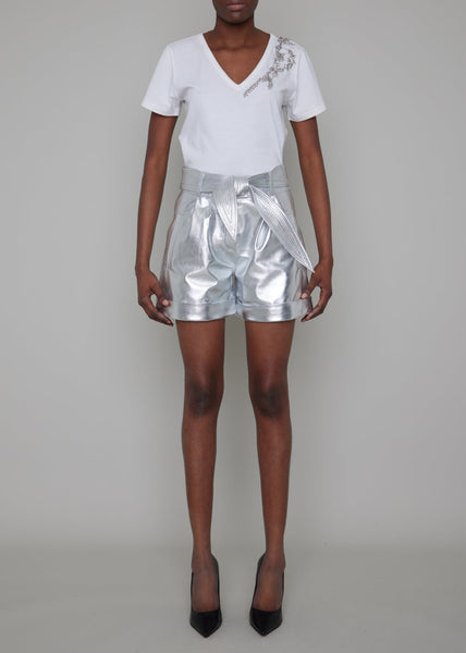 PETERSHAM BY-PRODUCT LEATHER SHORTS