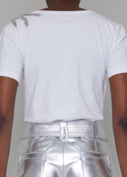 KINGSTON HAND BEADED T SHIRT