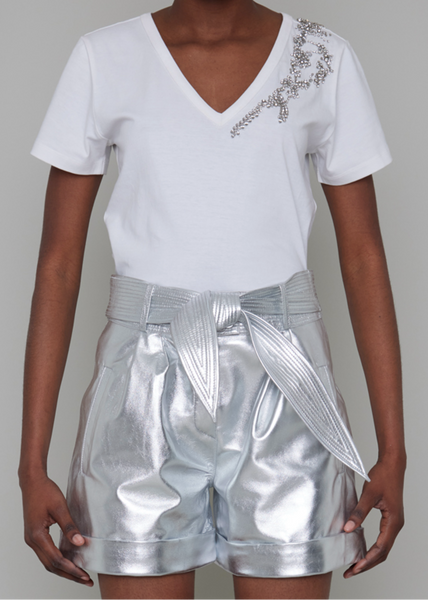 PETERSHAM BY-PRODUCT LEATHER SHORTS