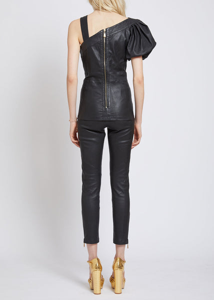 PUTNEY BY-PRODUCT STRETCH LEATHER TROUSER