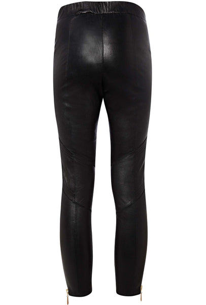 PUTNEY STRETCH LEATHER CROP TROUSER - Richards Radcliffe - 4