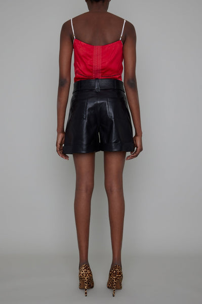 PETERSHAM BY-PRODUCT LEATHER SHORTS