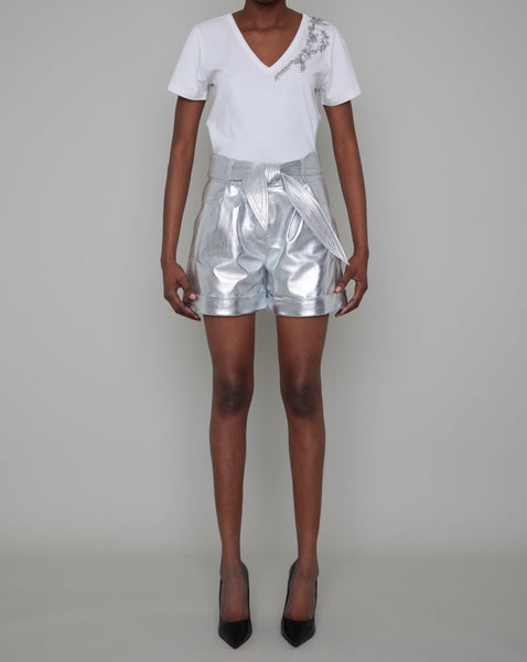 PETERSHAM BY-PRODUCT LEATHER SHORTS