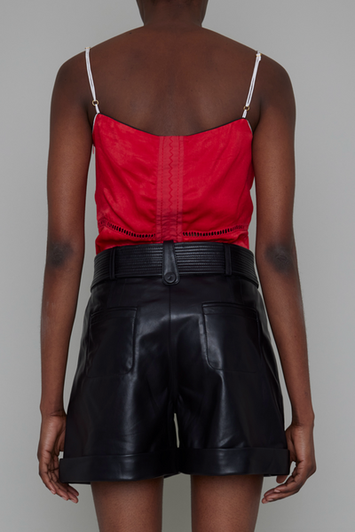 PETERSHAM BY-PRODUCT LEATHER SHORTS