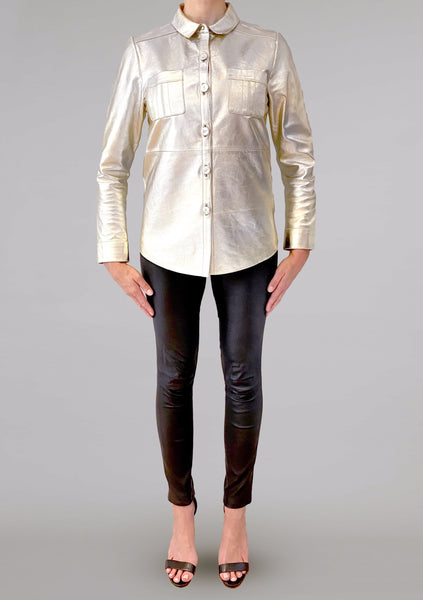 ISLINGTON BY-PRODUCT LEATHER SHIRT