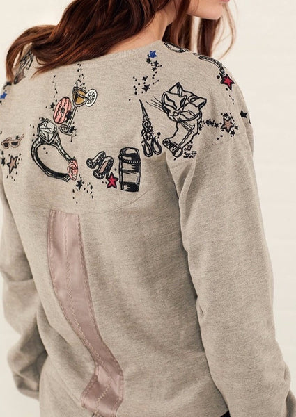 NORTHWICK EMBROIDERED SWEAT TOP